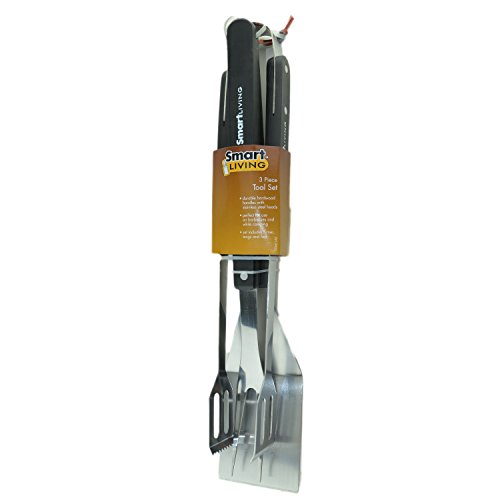 Set de 3 utensilios para parrilla de acero inoxidable miniatura 3