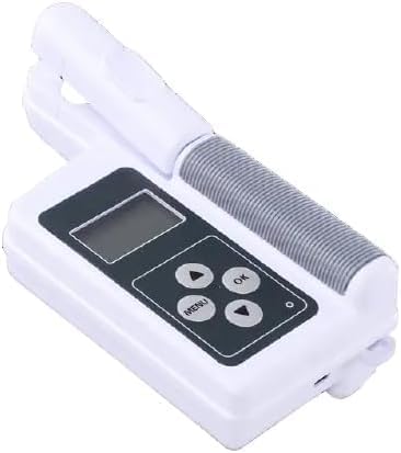 Digital Chlorophyll Meter Plant Nutrition Tester Analyzer with Chlorophyll Range 0.0‐99.9SPAD Nitrogen 0.0‐99.9mg/g Leaf Temperature:‐10‐99.9°C Leaf Humidity: 0.0‐99.9RH%