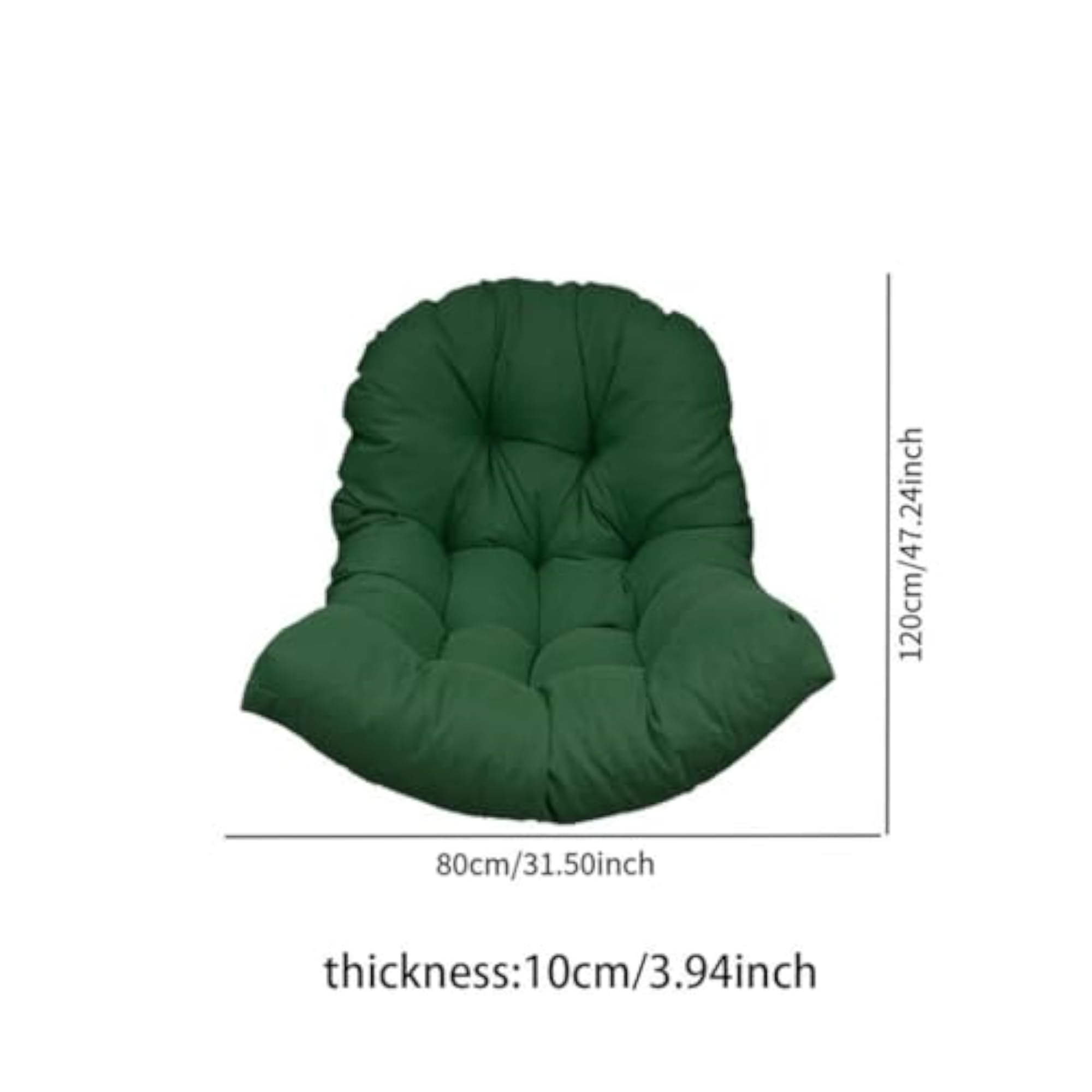 Hanging Egg Chair Back Cushion, Soft Garden Pod Chair Mat