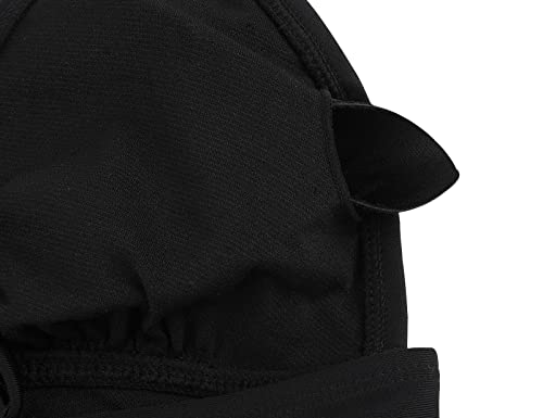 Avover Women's Triangle Bikini Set Low Rise Bikini Bottom Black Lace Up Tie Back Bikini Top Two Piece Swimsuit With Adjustable Straps,Black,Xl #TOP5