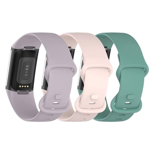 Panda Bobo Compatible with Fitbit Charge 5 Charge 6 strap Replacement Band Classic Wristband Women Men Small large (Small