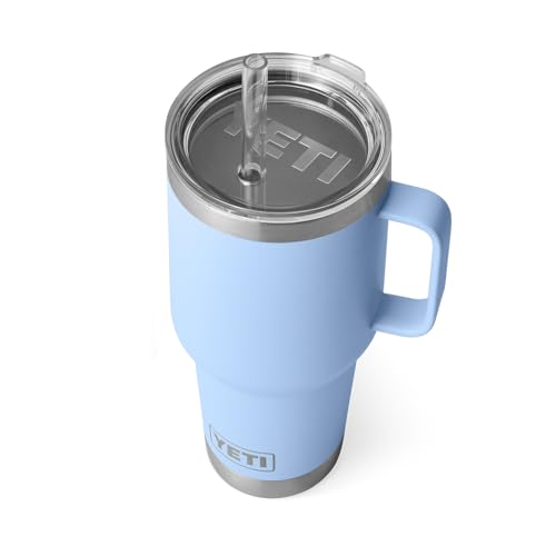 YETI Rambler 35 oz Straw Mug, Vacuum Insulated, Stainless Steel, Big Sky Blue - 2