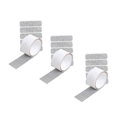 HOLIDYOYO 網戸補修テープ 強力粘着 防蚊スクリーンパッチ ドア窓用修理キット 自由カット可能 長持ち耐久性 家用簡単貼付