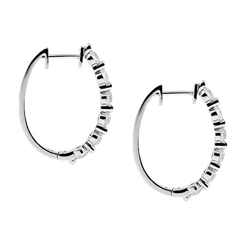 Boucles d'oreilles petit cerceau zircon pour un style quotidien élégant