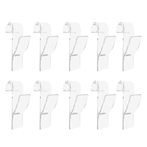 Ksvaye 10 Stück Haken für Handtuchheizkörper Heizkörperhaken Kunststoff Haken für Rundheizkörper Heizungshaken Heizkörper Haken Heizung für Badheizkörper (Transparant) Cover
