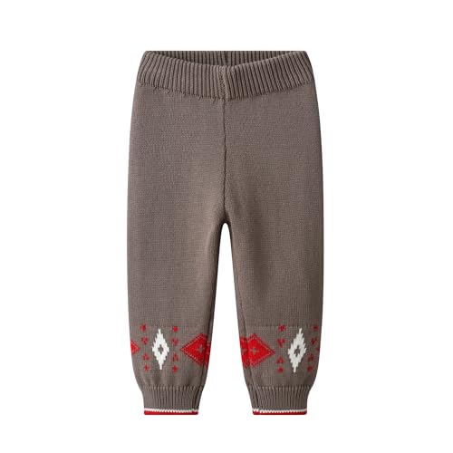 Image of Toddler Kids Boys Sweater set 2 Piece Outfit Christmas Knit Pullover Tops Sweatshirt and Sweatpants