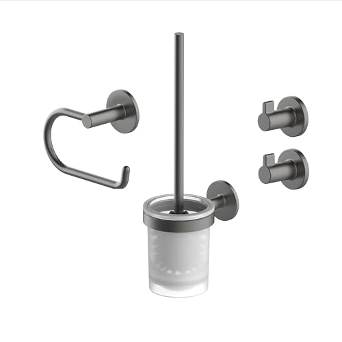 Lenz Bad-Accessoire-Set SIVO in Graphit – 4-teilig –...