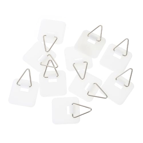 OFFSCH 25pcs Invisible Plate Holders Heavy-Duty Adhesive Wall Plate Hangers for Art Decor Easy Tool Installation Versatile for Kitchen Bathroom Bedroom