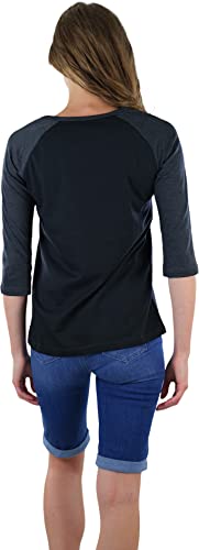 Image of ToBeInStyle Women's Classic Two Color Cotton Baseball T-Shirts