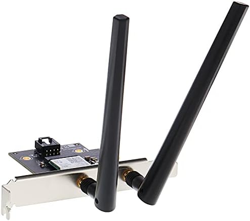 Asus PCE-AX3000 PCIe Card (Bluetooth 5.0+ Wi-Fi 6 AX3000 Dual Band, 2x Antennas, DFS)