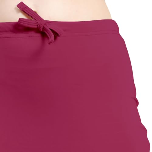 Image of Amazon Brand - Anarva Women Cotton Blended Saree Shapewear Regular Petticoat Skirt For Saree