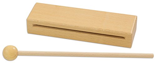 Betzold Holzblocktrommel mit Schlägel | Musikinstrument...