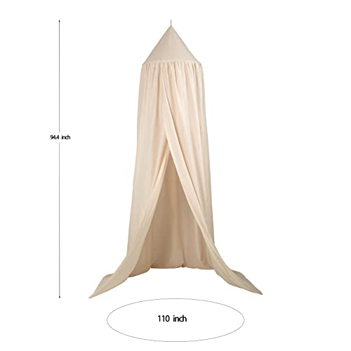 Seilmost Princess Bed Canopy - Round Dome Bed Canopy For Girl - Baby Crib Canopy White #TOP4