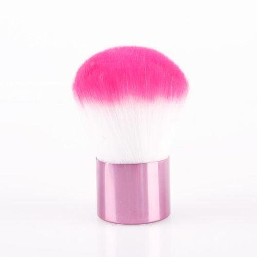 Woman Proper Care Kabuki Cosmetic Face Powder Foundation Makeup Blush Brush Rose Pink