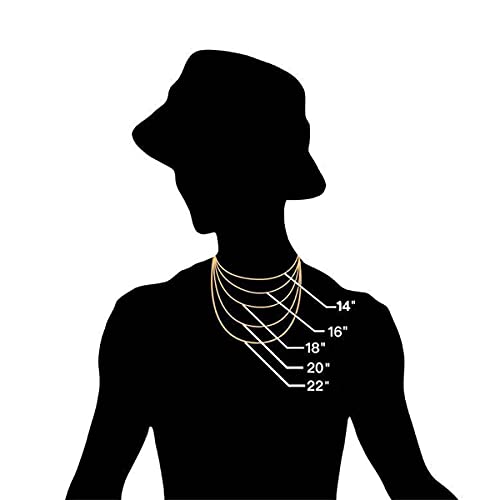 Ematu 18K Real Gold Plated Flat Snake Chain Herringbone Choker Necklace For Women (5Mm 16") #TOP2