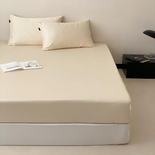 ベッドカバー 200x220 オーガニックコットンエクストラディープフィットシートスーパーキングサイズカウント完全に伸縮性のある