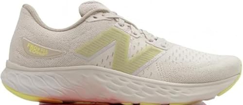 New Balance Men's Fresh Foam X Evoz V3 Running Shoe, Linen/Sea Salt/Moonrock, 12