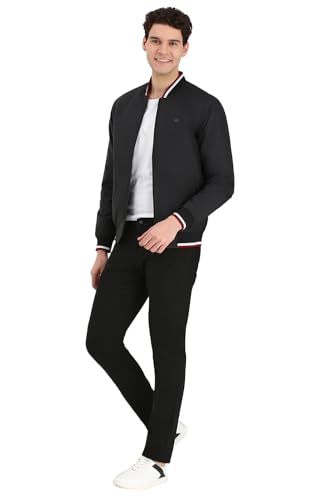 Image of Allen Solly Men Black Slim Fit Dark Wash Jeans