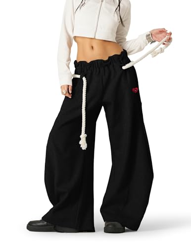 Image of Aelfric Eden Super Baggy Barrel Sweatpants Wide Leg Pants for Women Men Casual Elastic Waist Unisex Lantern Trouser Pants