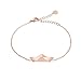 Produktbild PAUL HEWITT Armkette Damen Rosegold Ahoy - Edelstahl Armband Damen (vergoldet) mit Damen Schmuck Anhanger in Rosegold aus Edelstahl (Papierboot)