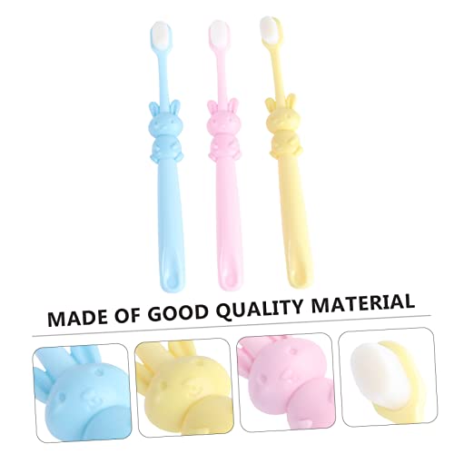 FOMIYES 9 Stk Kinderzahnbürste Mit Weichen Borsten Zahnreinigungsbürste Babys Erste Zahnbürste Cartoon- Kindern Tragbare Kinder Hand Pbt – Bild 8