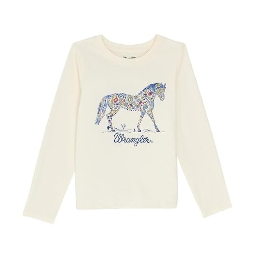 Wrangler Girl's Long Sleeve Horse Tee Shirt