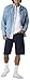 Levi Strauss Signature Gold Mens Loose Denim Shorts, (New) Noir, 34