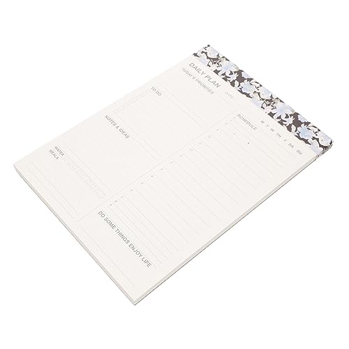 Uonlytech Magnetischer Kühlschrank Notizblock Weiß mit Wochenplaner und Papier zur Zeitoptimierung für Familienplaner und Büro