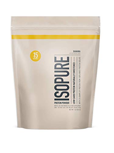Isopure Low Carb Naturally Sweetened & Flavored 25g Protein, GMO Free, Keto Friendly