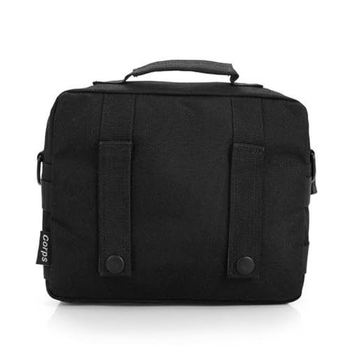Bolso bandolera de nailon 1000D negro ultrarresistente para exteriores 1