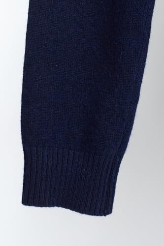 Image of JENNIE LIU Women's 100% Pure Cashmere Crew Neck Sweater, Tight Knit Cozy Soft Hand Washable Long Sleeve Pullover