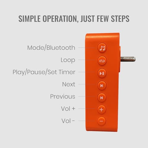 Image of Saregama Carvaan Bhakti Plug Play Devotional Music Player - Pre-Loaded with 25 Mantras and Chalisa | Bluetooth Connectivity (Devotional Orange)