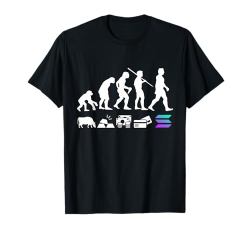 Solana Evolution of Money | The Solana Crypto T-Shirt