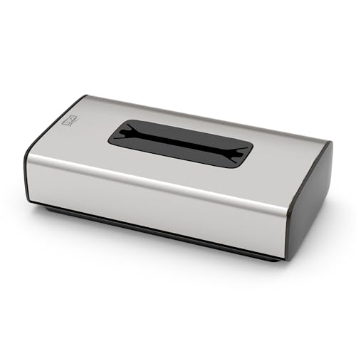 Tork 460013 Dispenser veline per il viso, sistema F1, 6,7 cm x 25,6 cm x 13,6 cm (altez. x largh. x profon.), Image Design, metallo/plastica, colore inox