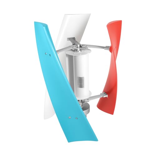 awolsrgiop Vertikaler Windturbinen 450W, 12V Windturbinengenerator, Vertikalachsen-Windturbine Windkraftanlage, Garten Vertikal Windrad mit 3 Lüfterblättern, Controller Maglev