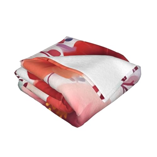 Couverture réversible KHiry plaid fleurs douceur flanelle lit - 6