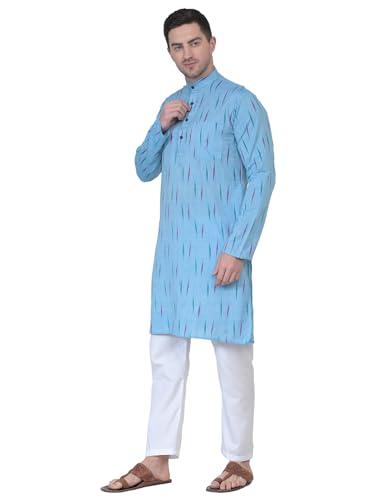 Kurta homme coton ample contre la chaleur robe indienne légère - 2
