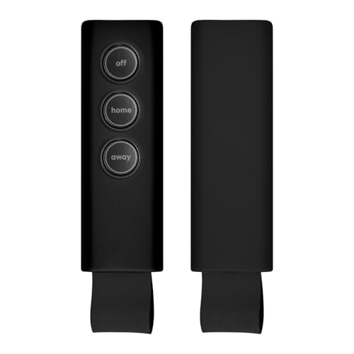 Protective Silicone Sleeve for SimpliSafe KeyFob - Arm and Disarm Remotely Flexible Case for SimpliSafe Home Security System KeyFob - Latest Gen (Black)