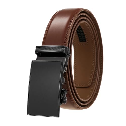 Men's Solid Color Alloy Automatic Buckle Belt Formal Business 30Mm Belt