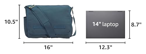 Image of Sweetbriar Classic Vintage Messenger Bag - Original Heavyweight Cotton Canvas Shoulder Bag with Upgraded Features