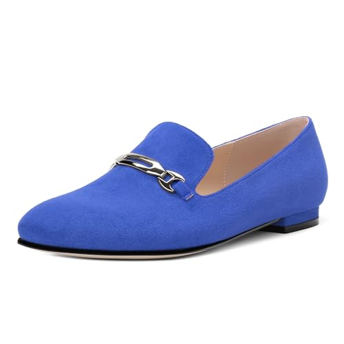 Image of Women's Loafers, Slip On Round Toe Comfortable Flats for Women Dressy and Work, Womens Business Casual Shoes