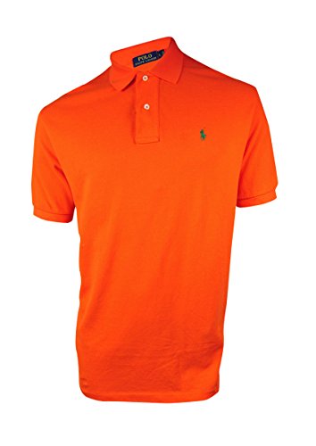 Image of Polo Ralph Lauren Men Classic Fit Pony Logo T-shirt True Orange Medium