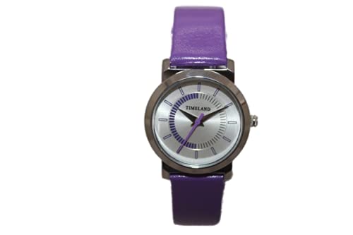TIMELAND, TL-0797 Multicolor Dial Purple Leather Strap Analog Womens Watch (B0995DDVL8) Amazon Price History, Amazon Price Tracker