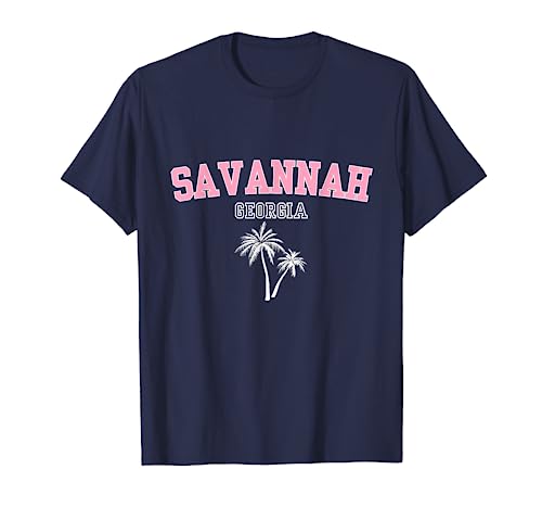 Savannah Georgia Souvenir - Palm Tree Holiday Design T-Shirt