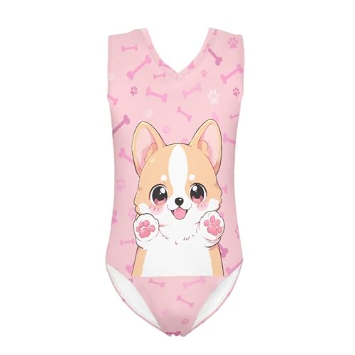 Image of Swimsuits for Girls 3-14 Summer Kids Bathing Suits Gymnastics Leotards One Piece Swimwear