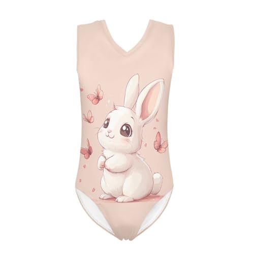 Image of Girls Cartoon Pattern One-Piece Swimsuits Sport Racer Swimwear Beach Bathing Suit, Size 5-14