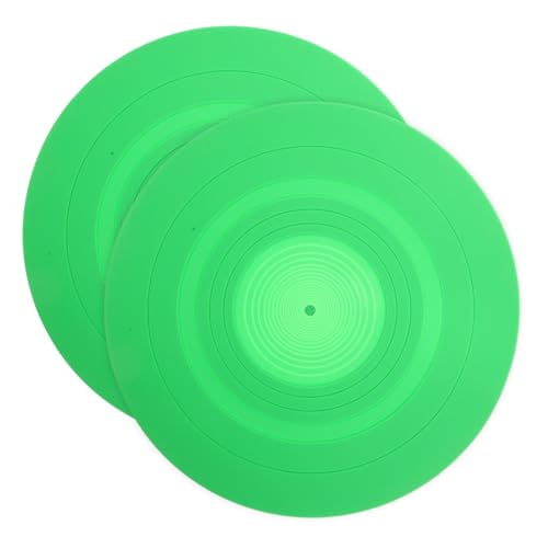 Tapis en silicone vert Zerodeko anti-vibrations et antistatique pour platine vinyle