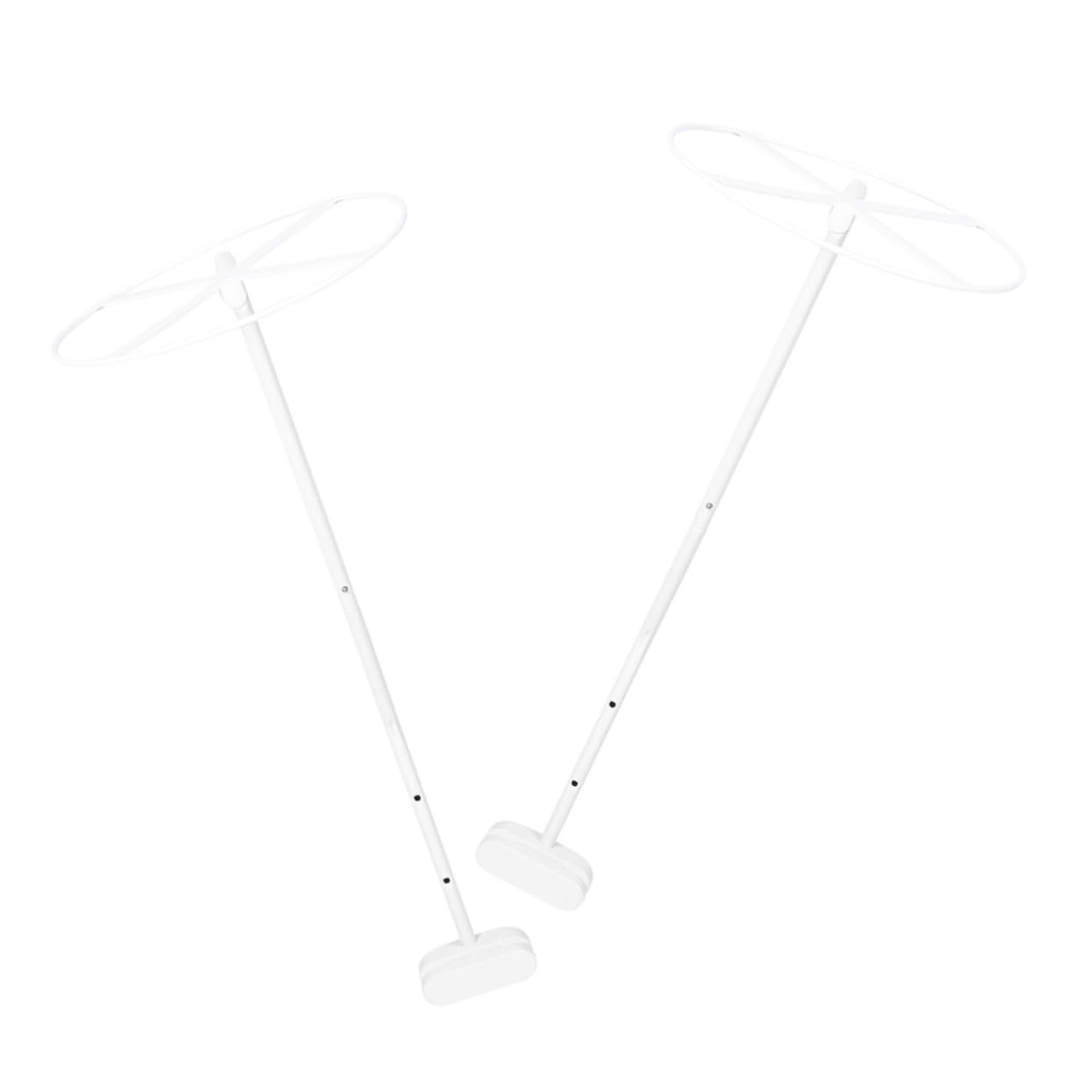 Babybettnetzhalter Baldachinhalterung 2 Satz aus Stahl mit Bettrahmentiefe unter 2,4cm mit Abnehmbarem Design und Einfacher Installation für Babybett