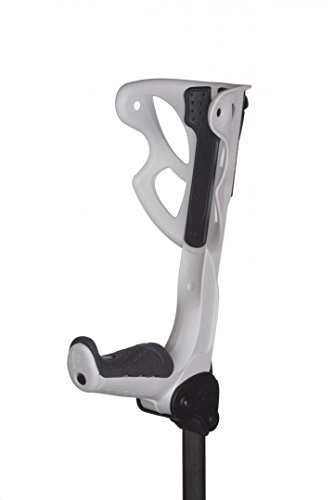 Canne orthopédique Antar Ergodynamic blanche moyenne pour rééducation
