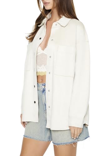 Forever 21 Women's Oversized Faux Suede Shacket2